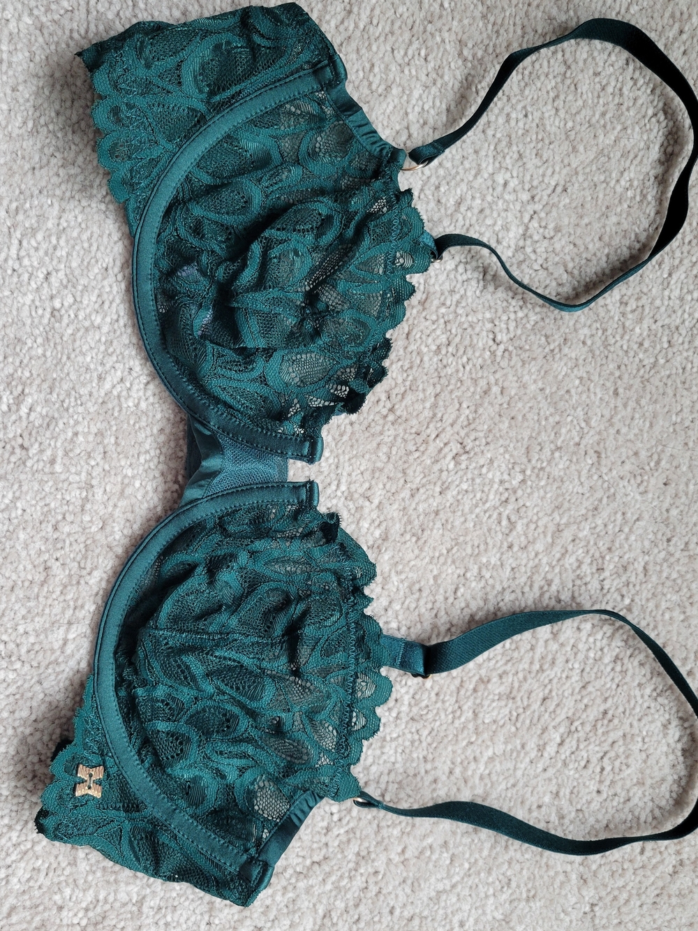 Savage X Fenty Teal Lace Underwire Bra